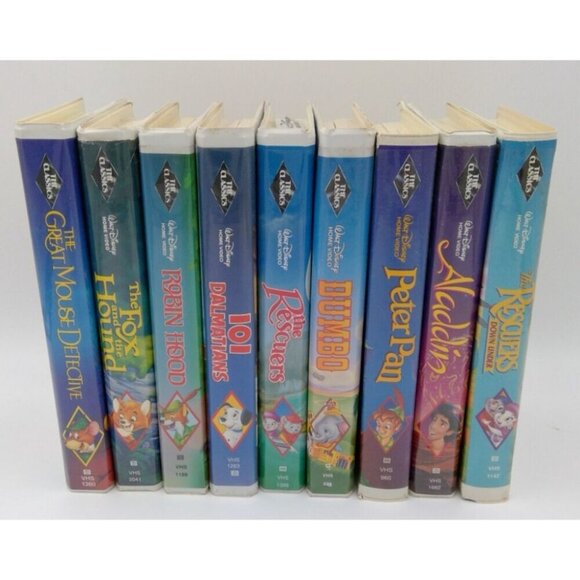 Disney Other - Disney black label VHS classic movies bundle - 9 total